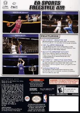 NBA Live 2005 box cover back